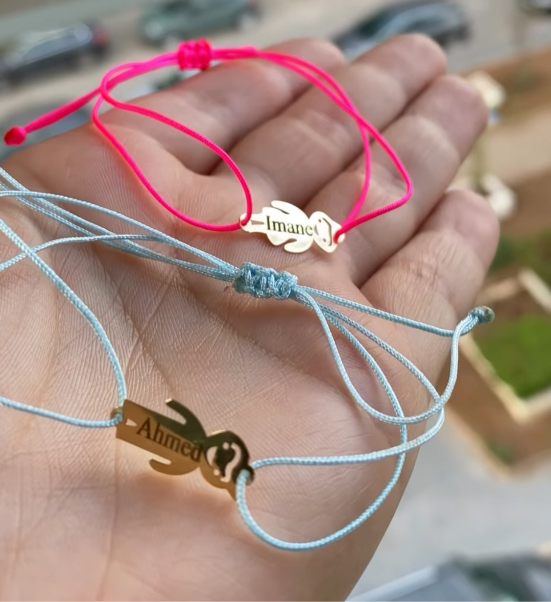 Bracelet personnalisé en Or 18 carats. Tous les prénoms disponibles