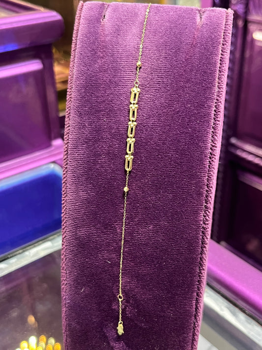 Gourmette Tifany en Or 18k avec les boules