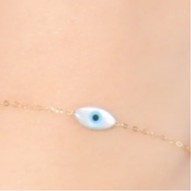 Gourmette EVILE EYE en Or 18k