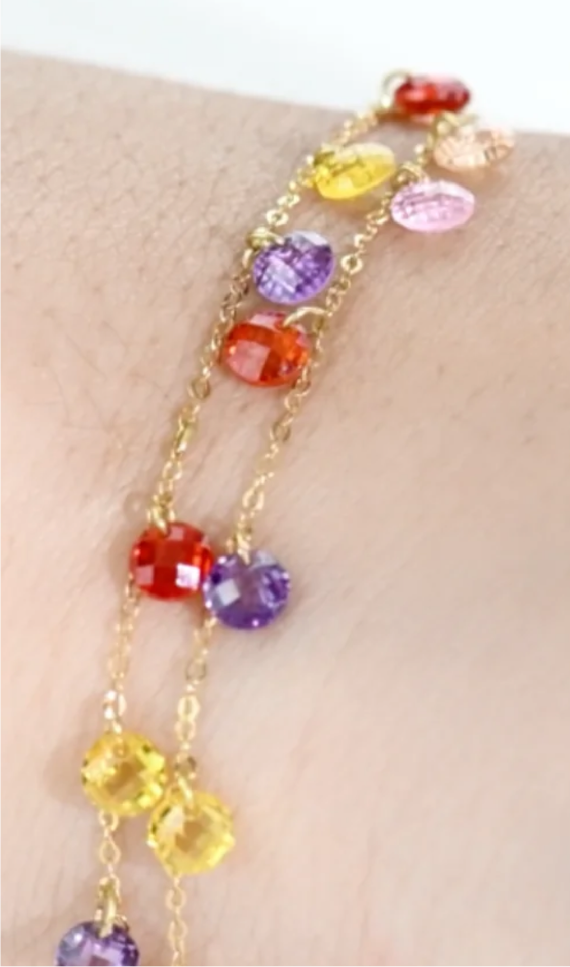 Gourmette double en Or 18k , Très chic 💎